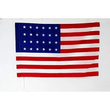 Drapeau Etats-Unis 1822-1836 24 étoiles 90x60cm - Drapeau américain ancien 60 x 90 cm Fourreau pour hampe