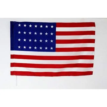 Drapeau Etats-Unis 1846-1847 28 étoiles 90x60cm - Drapeau américain ancien 60 x 90 cm Fourreau pour hampe