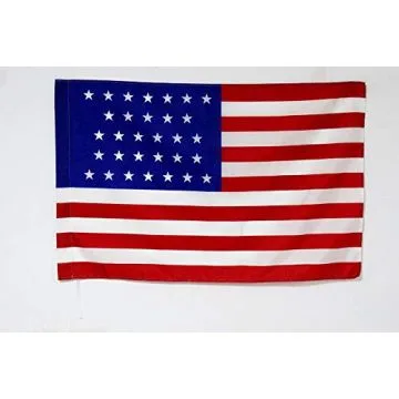 Drapeau Etats-Unis 1851-1858 31 étoiles 90x60cm - Drapeau américain ancien 60 x 90 cm Fourreau pour hampe