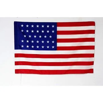 Drapeau Etats-Unis 1861-1863 34 étoiles 90x60cm - Drapeau américain ancien 60 x 90 cm Fourreau pour hampe