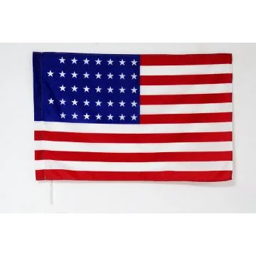 Drapeau Etats-Unis 1867-1877 37 étoiles 90x60cm - Drapeau américain ancien 60 x 90 cm Fourreau pour hampe