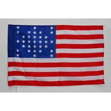 Drapeau Etats-Unis Bataille de Fort Sumter 1861 90x60cm - Drapeau de la Guerre de Sécession 60 x 90 cm Fourreau pour hampe