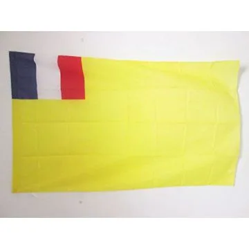 DRAPEAU INDOCHINE FRANÍ?AISE 1887-1954 90x60cm - DRAPEAU DE L\'UNION INDOCHINOISE 60 x 90 cm Fourreau pour hampe