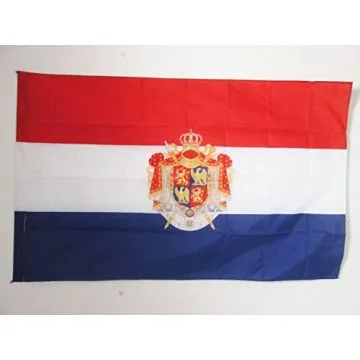 DRAPEAU ROYAUME DE HOLLANDE 1806-1810 90x60cm - DRAPEAU HOLLANDAIS DE NAPOLÍ?ON 60 x 90 cm Fourreau pour hampe