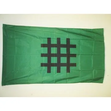 DRAPEAU GARDE DE FER DE ROUMANIE 90x60cm - DRAPEAU DE LA LÍ?GION DE L\'ARCHANGE MICHEL 60 x 90 cm Fourreau pour hampe