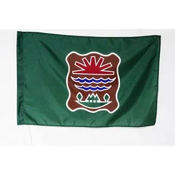 Drapeau Abénaquis de l\'est du Québec 90x60cm - Drapeau amérindien 60 x 90 cm Fourreau pour hampe