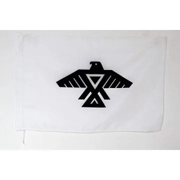 Drapeau Anishinabek d\'Ontario 90x60cm - Drapeau Anishinaabe 60 x 90 cm Fourreau pour hampe