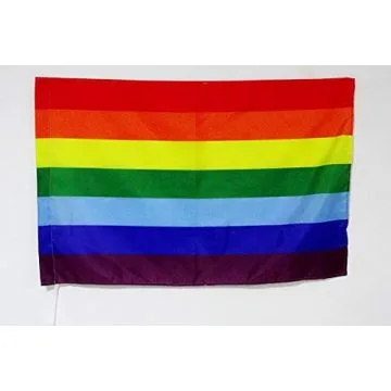 Drapeau Quechuas de Bolivie et du Pérou 90x60cm - Drapeau amérindien Kichuas 60 x 90 cm Fourreau pour hampe