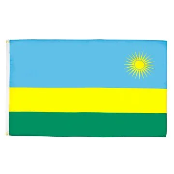 DRAPEAU RWANDA 90x60cm - DRAPEAU RWANDAIS 60 x 90 cm - DRAPEAUX