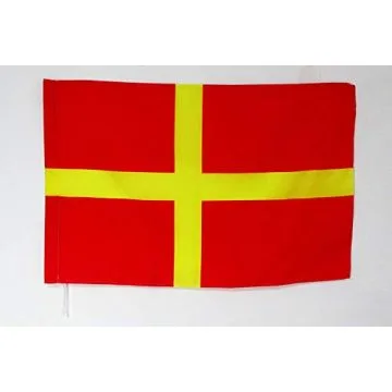 Drapeau Scanie indépendantiste en Suède 90x60cm - Drapeau du comté de Skåne 60 x 90 cm Fourreau pour hampe