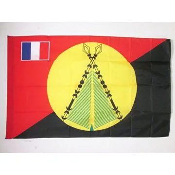 DRAPEAU ROYAUME COUTUMIER DE SIGAVE 90x60cm - DRAPEAU FUTUNA 60 x 90 cm Fourreau pour hampe