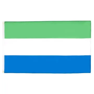 DRAPEAU SIERRA LEONE 90x60cm - DRAPEAU SIERRA-LÉONAIS 60 x 90 cm - DRAPEAUX