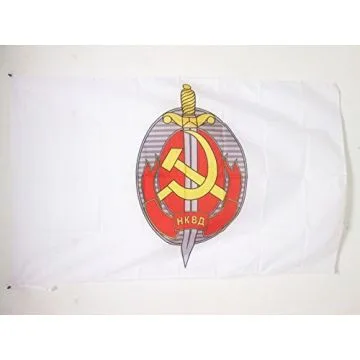 DRAPEAU NKVD DE L\'URSS 90x60cm - DRAPEAU COMMUNISTE 60 x 90 cm Fourreau pour hampe