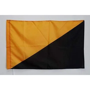 DRAPEAU ANARCHO-MUTUALISME 90x60cm - DRAPEAU ANARCHISTE MUTUALISTE 60 x 90 cm Fourreau pour hampe