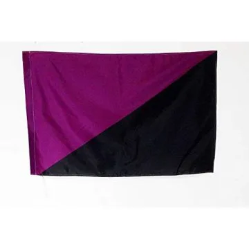 DRAPEAU ANARCHA-FÍ?MINISME 90x60cm - DRAPEAU FÍ?MINISME LIBERTAIRE 60 x 90 cm Fourreau pour hampe