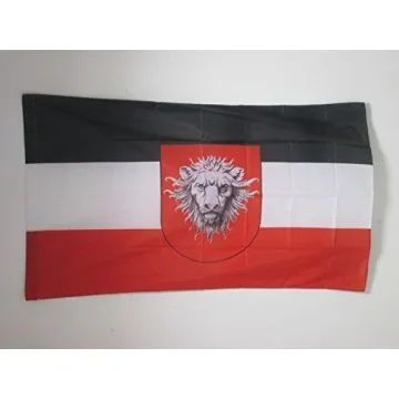 DRAPEAU AFRIQUE ORIENTALE ALLEMANDE 1885-1919 90x60cm - DRAPEAU EMPIRE COLONIAL ALLEMAND 60 x 90 cm Fourreau pour hampe