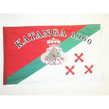 DRAPEAU KATANGA 1960 90x60cm - DRAPEAU Í?TAT DU KATANGA 60 x 90 cm Fourreau pour hampe