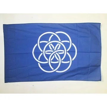 DRAPEAU HUMANITÍ? 90x60cm - DRAPEAU NATURE HUMAINE 60 x 90 cm Fourreau pour hampe