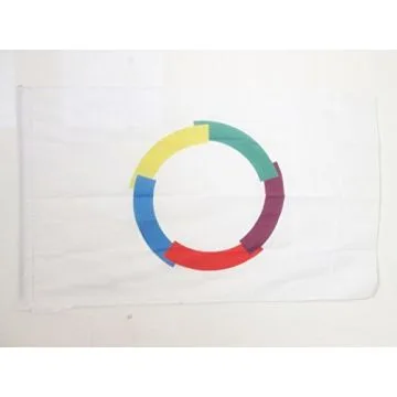 DRAPEAU FRANCOPHONIE 90x60cm - DRAPEAU FRANCOPHONE 60 x 90 cm Fourreau pour hampe