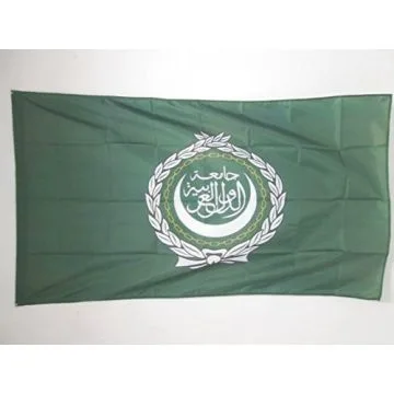 DRAPEAU LIGUE DES Í?TATS ARABES 90x60cm - DRAPEAU LIGUE ARABE 60 x 90 cm Fourreau pour hampe