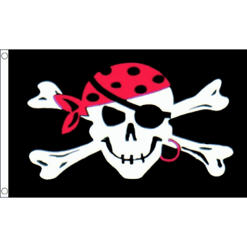 DRAPEAU PIRATE ONE EYED JACK 90x60cm - DRAPEAU CORSAIRE 60 x 90 cm - DRAPEAUX