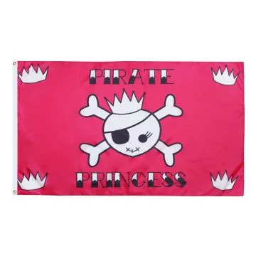 Princess Pirate Flag 2' x 3' 100D polyester grommets