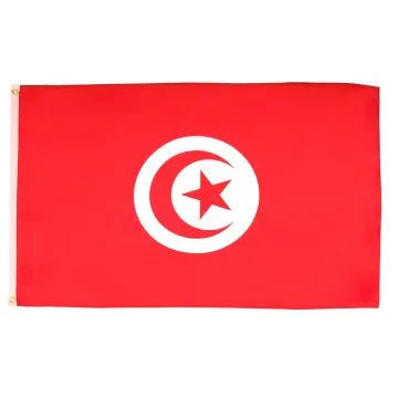 DRAPEAU TUNISIE 90x60cm - DRAPEAU TUNISIEN 60 x 90 cm - DRAPEAUX