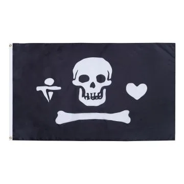 Stede Bonnet Pirate Flag 2' x 3' 100D polyester grommets