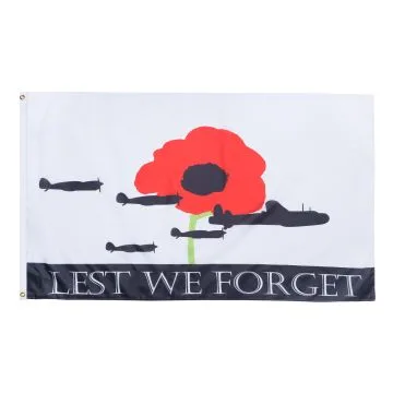 Lest We Forget Air Force Flag 2' x 3' 100D polyester grommets