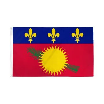 Guadeloupe Alternative Flag 2' x 3' 100D polyester grommets