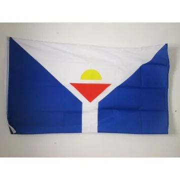 Saint Martin Flag 2' x 3' 100D polyester grommets