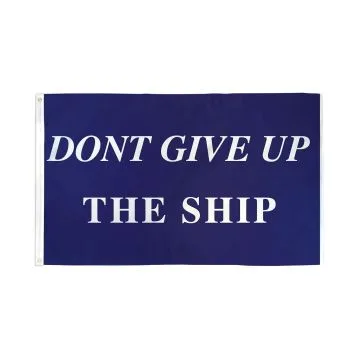 Pirate Don't Give Up The Ship Flag 2' x 3' 100D polyester grommets