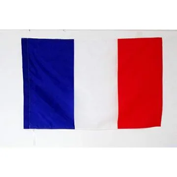 Drapeau national de course automobile France 90x60cm - Drapeau de commissaire 60 x 90 cm Fourreau pour hampe