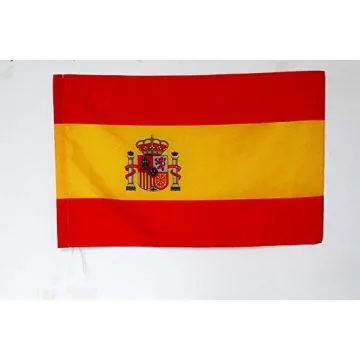 Drapeau national de course automobile Espagne 90x60cm - Drapeau de commissaire 60 x 90 cm Fourreau pour hampe