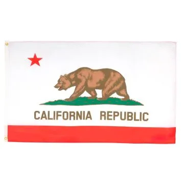 DRAPEAU CALIFORNIE 90x60cm - DRAPEAU CALIFORNIEN - ETAT AMÉRICAIN - USA - ETATS-UNIS 60 x 90 cm - DRAPEAUX
