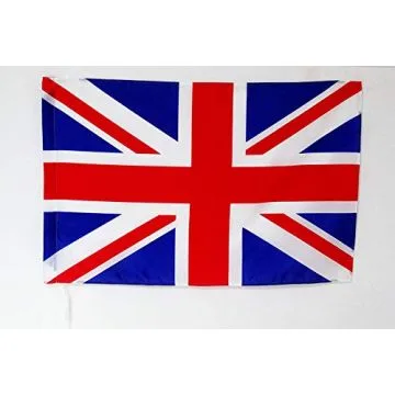 Drapeau national de course automobile Royaume-Uni 90x60cm - Drapeau de commissaire 60 x 90 cm Fourreau pour hampe