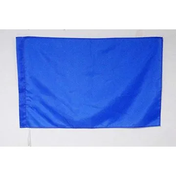Drapeau course automobile bleu 90x60cm - Drapeau de commissaire 60 x 90 cm Fourreau pour hampe