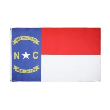 DRAPEAU CAROLINE DU NORD 90x60cm - DRAPEAU ETAT AMÉRICAIN - USA - ETATS-UNIS 60 x 90 cm - DRAPEAUX