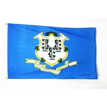 DRAPEAU CONNECTICUT 90x60cm - DRAPEAU ETAT AMÉRICAIN - USA - ETATS-UNIS 60 x 90 cm - DRAPEAUX