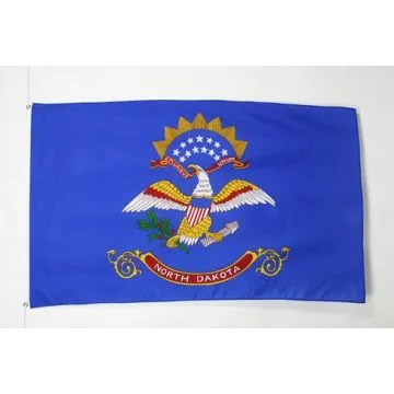 DRAPEAU DAKOTA DU NORD 90x60cm - DRAPEAU ETAT AMÉRICAIN - USA - ETATS-UNIS 60 x 90 cm - DRAPEAUX