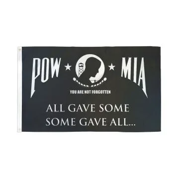 Pow-Mia Some Gave All Flag 2' x 3' 100D polyester grommets