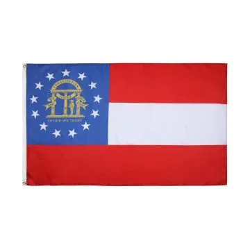 DRAPEAU GEORGIE 90x60cm - DRAPEAU GÉORGIEN - ETAT AMÉRICAIN - USA - ETATS-UNIS 60 x 90 cm - DRAPEAUX