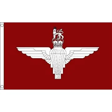 DRAPEAU PARACHUTE REGIMENT DU ROYAUME-UNI 90x60cm - DRAPEAU BRITISH ARMY 60 x 90 cm - DRAPEAUX