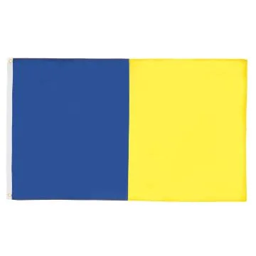 DRAPEAU BLEU ET JAUNE 90x60cm - DRAPEAU DEUX COULEURS 60 x 90 cm - DRAPEAUX