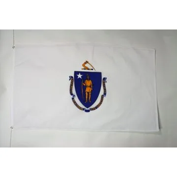 DRAPEAU MASSACHUSETTS 90x60cm - DRAPEAU ETAT AMÉRICAIN - USA - ETATS-UNIS 60 x 90 cm - DRAPEAUX
