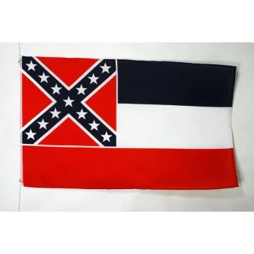 DRAPEAU MISSISSIPPI 90x60cm - DRAPEAU ETAT AMÉRICAIN - USA - ETATS-UNIS 60 x 90 cm - DRAPEAUX