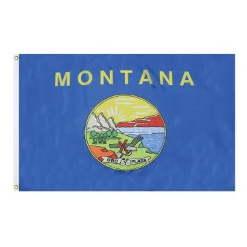 DRAPEAU MONTANA 90x60cm - DRAPEAU ETAT AMÉRICAIN - USA - ETATS-UNIS 60 x 90 cm - DRAPEAUX