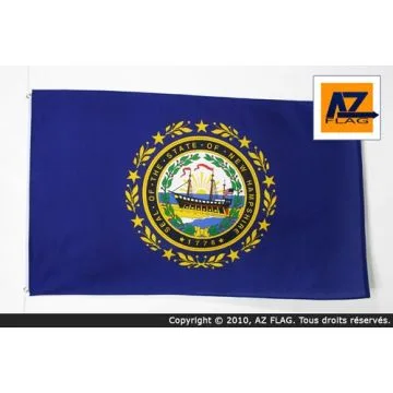 DRAPEAU NEW HAMPSHIRE 90x60cm - DRAPEAU ETAT AMÉRICAIN - USA - ETATS-UNIS 60 x 90 cm - DRAPEAUX