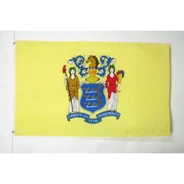 DRAPEAU NEW JERSEY 90x60cm - DRAPEAU ETAT AMÉRICAIN - USA - ETATS-UNIS 60 x 90 cm - DRAPEAUX