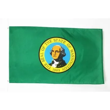 DRAPEAU WASHINGTON 90x60cm - DRAPEAU ETAT AMÉRICAIN - USA - ETATS-UNIS 60 x 90 cm - DRAPEAUX